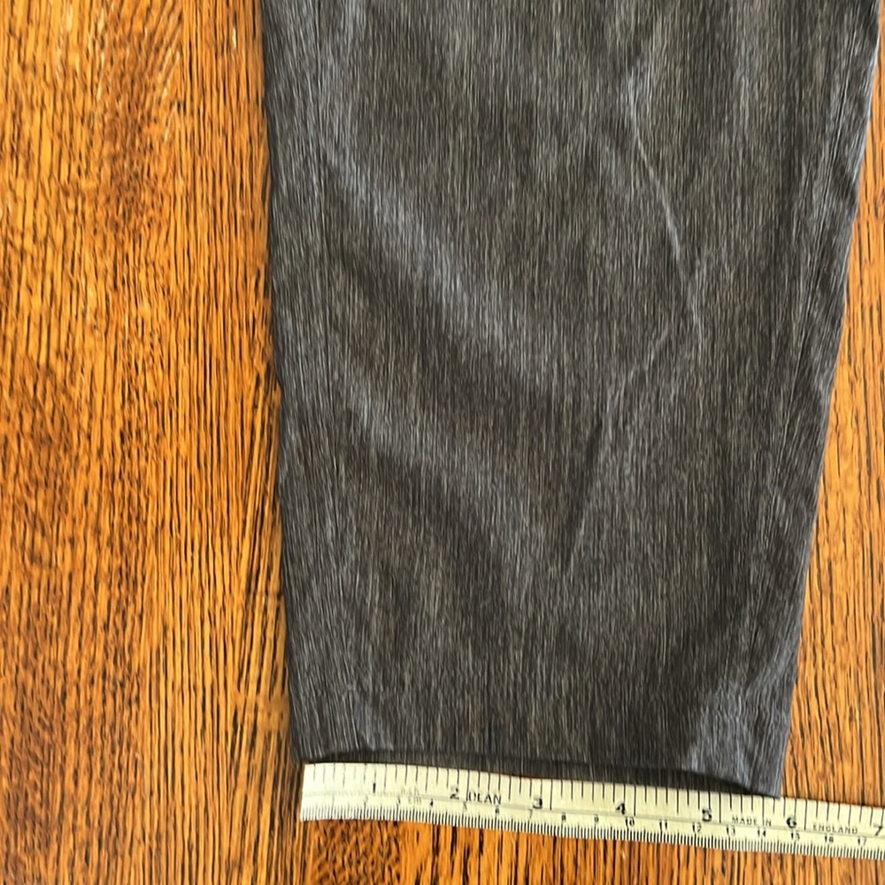 Prana Women's XS Summit Capri Crop Pants Charcoal Gray Space Dye Shirred Pockets - Picture 13 of 16